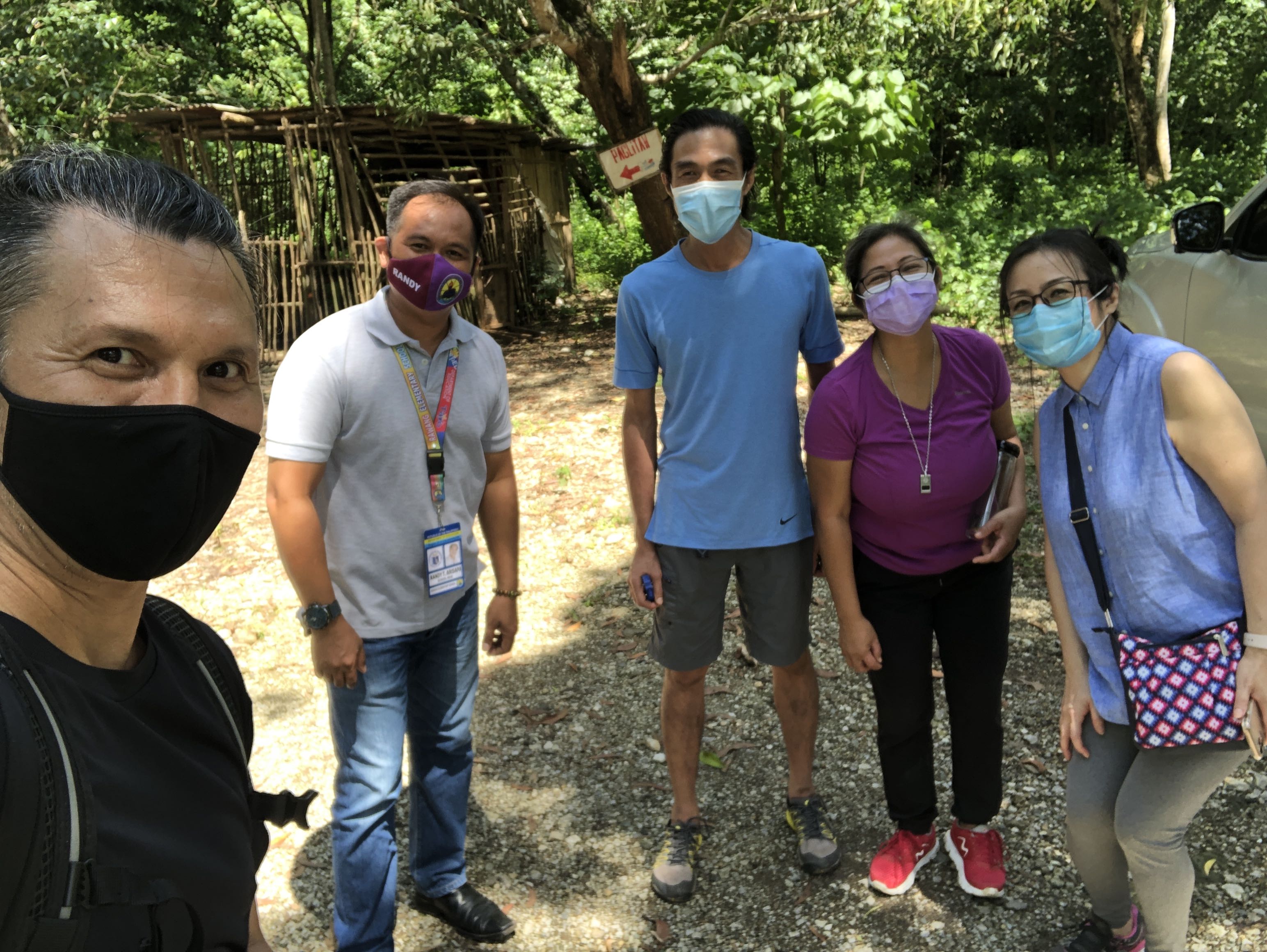 Abbie with Ruel and the GAIA GAYA team at the Dumagat community in Rizal